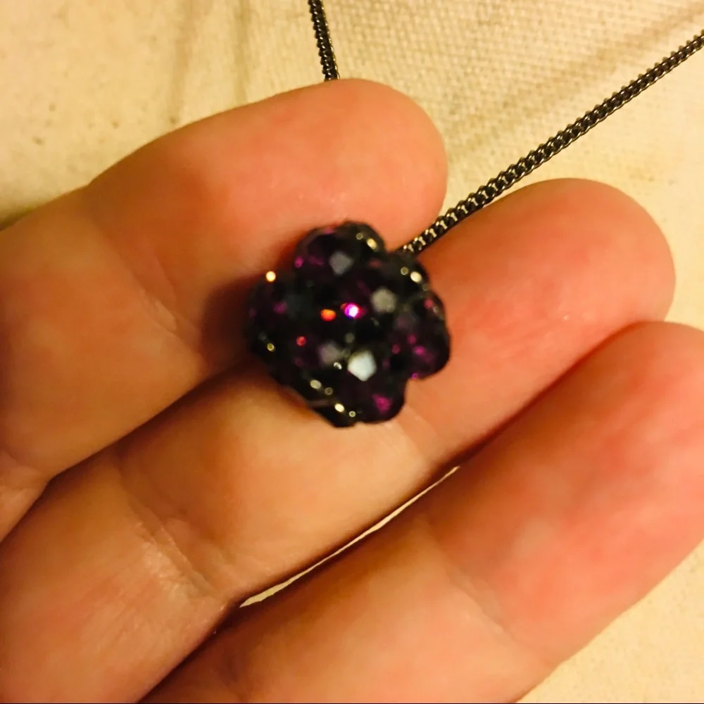 Vintage purple crystal